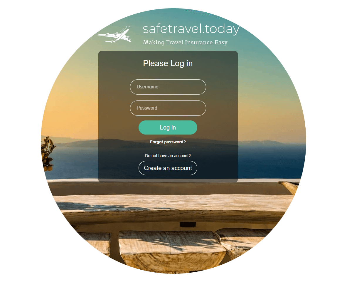 SafeTravel.Today Μaking travel insurance easy.